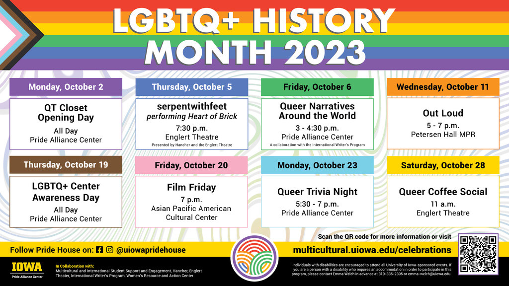 LGBTQ History Month Multicultural & International Student Support